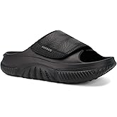 COFACE Mens Recovery Sandals Man Orthopedic Plantar Fasciitis Walking Outdoor Slides for Men Comfort Adjustable Thick Cushioned Orthotic Size 7-15