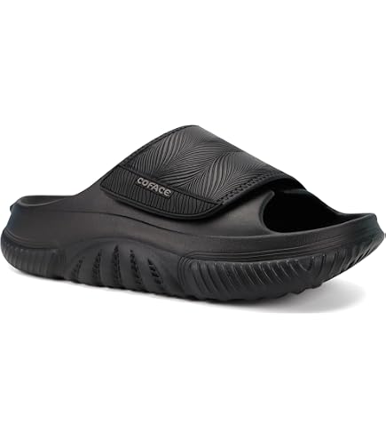 Orthotic Arch Support Recovery Sandals Men Comfort Adjustable Thick Cushioned Amazon.com | KuaiLu Mens Leather Flip Flops Orthotic Cushion  main image 2