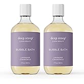 Deep Steep Bubble Bath, Lavender Chamomile 17 oz (Pack of 2) – Hypoallergenic, Clinically Tested Soothing Soak with Shea Butter & Argan Oil – Sulfate-Free
