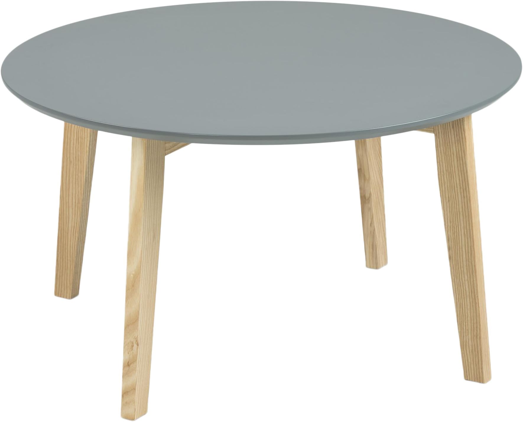 AC Design Furniture Thilde 60334 Coffee Table, Mia Table top made from varnished, lacquered wood Dark Grey