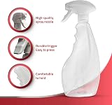 SPRAYZ Spray Water Bottle 500ml 2 Pack Clear Plastic Trigger Spray view 2