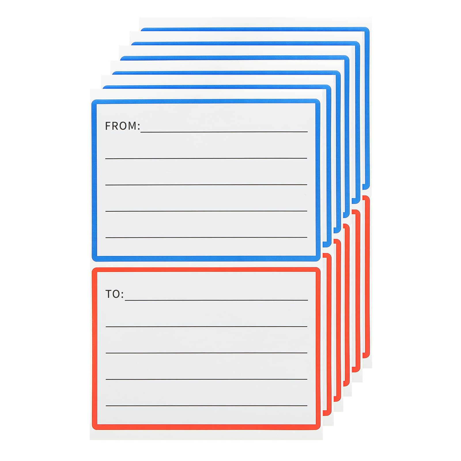 PATIKIL to from Return Address Mailing Labels 3.3x2.4 Inch, 50 Sheet Blank Mail Return Address Stickers Gift Tags for Mailing Boxes Envelopes Shipping