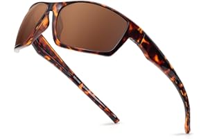 DEAFRAIN Polarized Sports Sunglasses for Men Women Running Fishing Driving Cycling Shades UV Protection