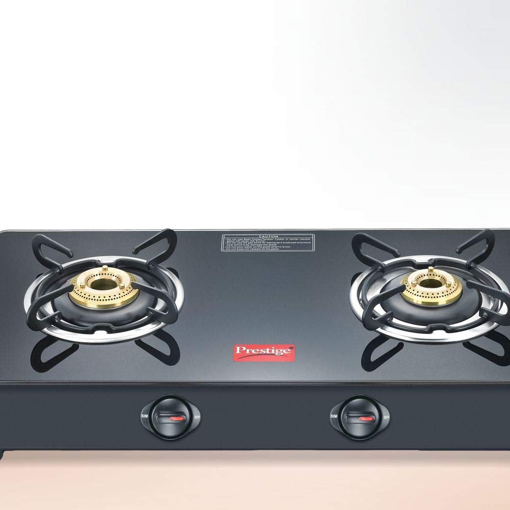 Marvel Glass Top 2 Burner Manual Ignition Gas Stove Prestige Best