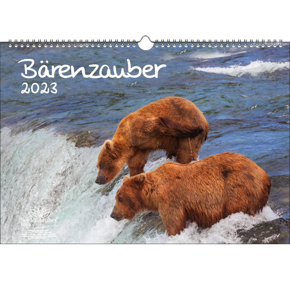 Bärenzauber DIN A3 calendar for 2023 bears - soul magic, multicoloured, KN2023-3W-0029-D-0