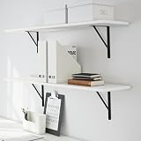 HAOCHEN Heavy Duty Triangular Shelf Brackets 8 pcs 300x190mm Black view 5
