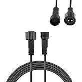 10Ft/3M Extension Cable, IP68 Weatherproof Solar Extension Cord, Solar Light Extension Cable for Patio, Garden, Holiday & Backyard Decor, Outdoor Indoor String Light
