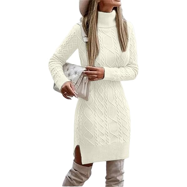 【最終値下げ】Puff Sleeve Cable Knit Dress Puff Sleeve Cable Knit Dress