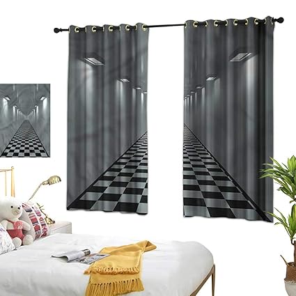 Amazon Com Kitchen Curtains Modern Office Interior Corridor Art
