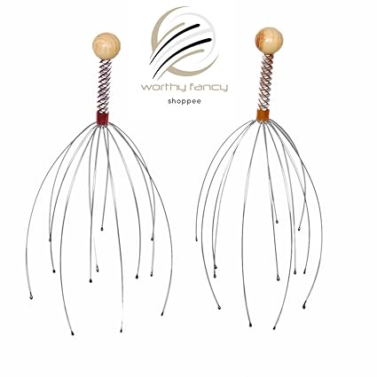Fancy Shoppee Hand held Scalp Head Massager-Set of 2