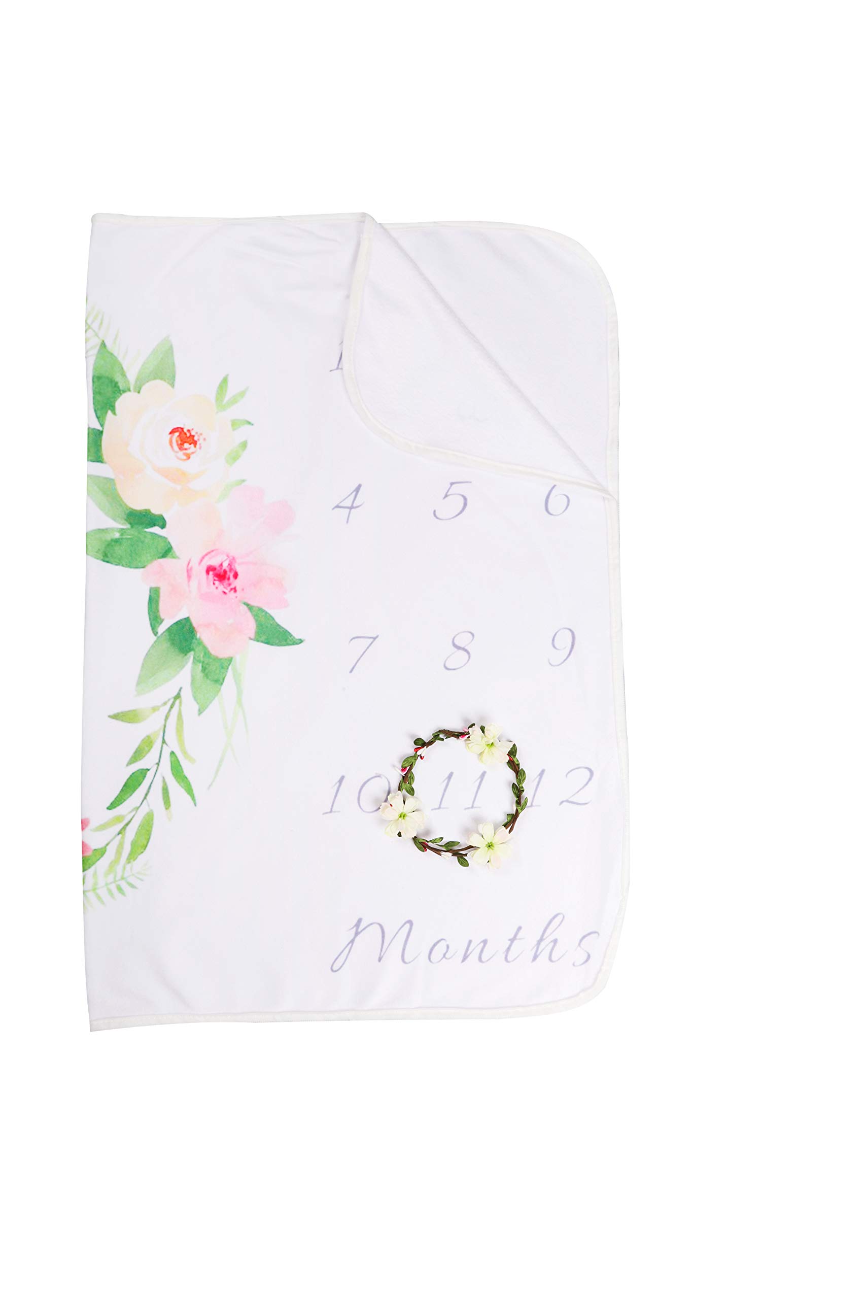 XNX Baby Milestone Blanket Newborn Photography Props Boy, Premium Fleece - New Mom Baby Shower Gifts shower gift