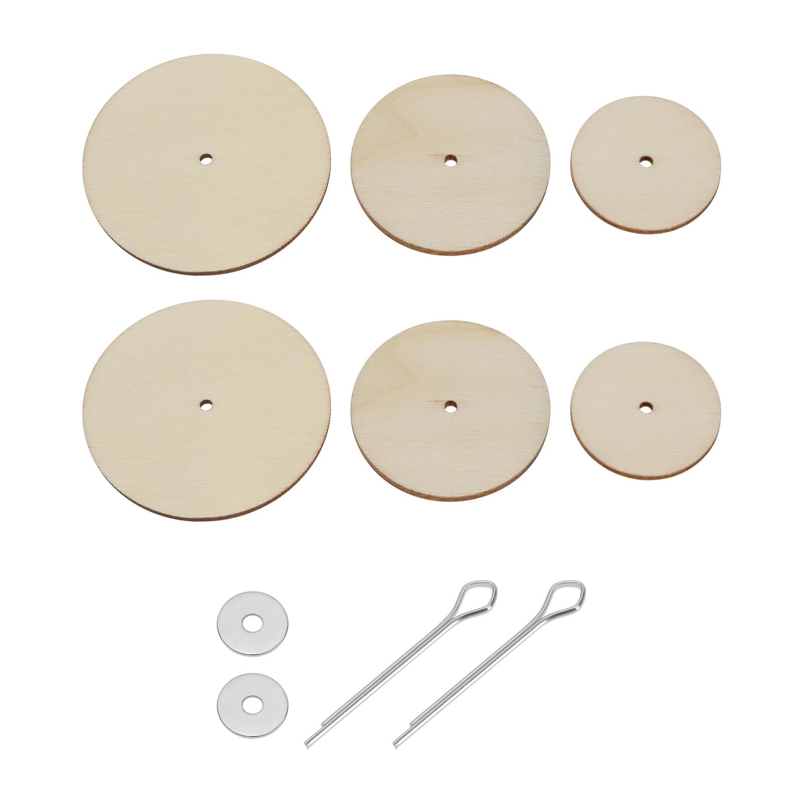 eMagTech 30pcs Doll Joint Cotter Pin Doll Joint Limbs Connect Pin Fibreboard Disks 30mm 40mm 50mm Doll Accessories Kit for Teddy Bear Toys Dolls