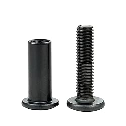 Xrfoiniu 50 Sets Furniture Bolts and Nuts - M6x35mm
