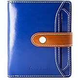 ANDOILT Wallets for Women Genuine Leather Small Bifold Wallet RFID Blocking Card Case Purse with ID Window Coin Pocket | Small, RFID Blocking, Card Case, Purse, with ID Window, Coin Pocket