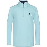 IZOD boys Long Sleeve Polar Fleece Quarter-zip Pullover Jacket