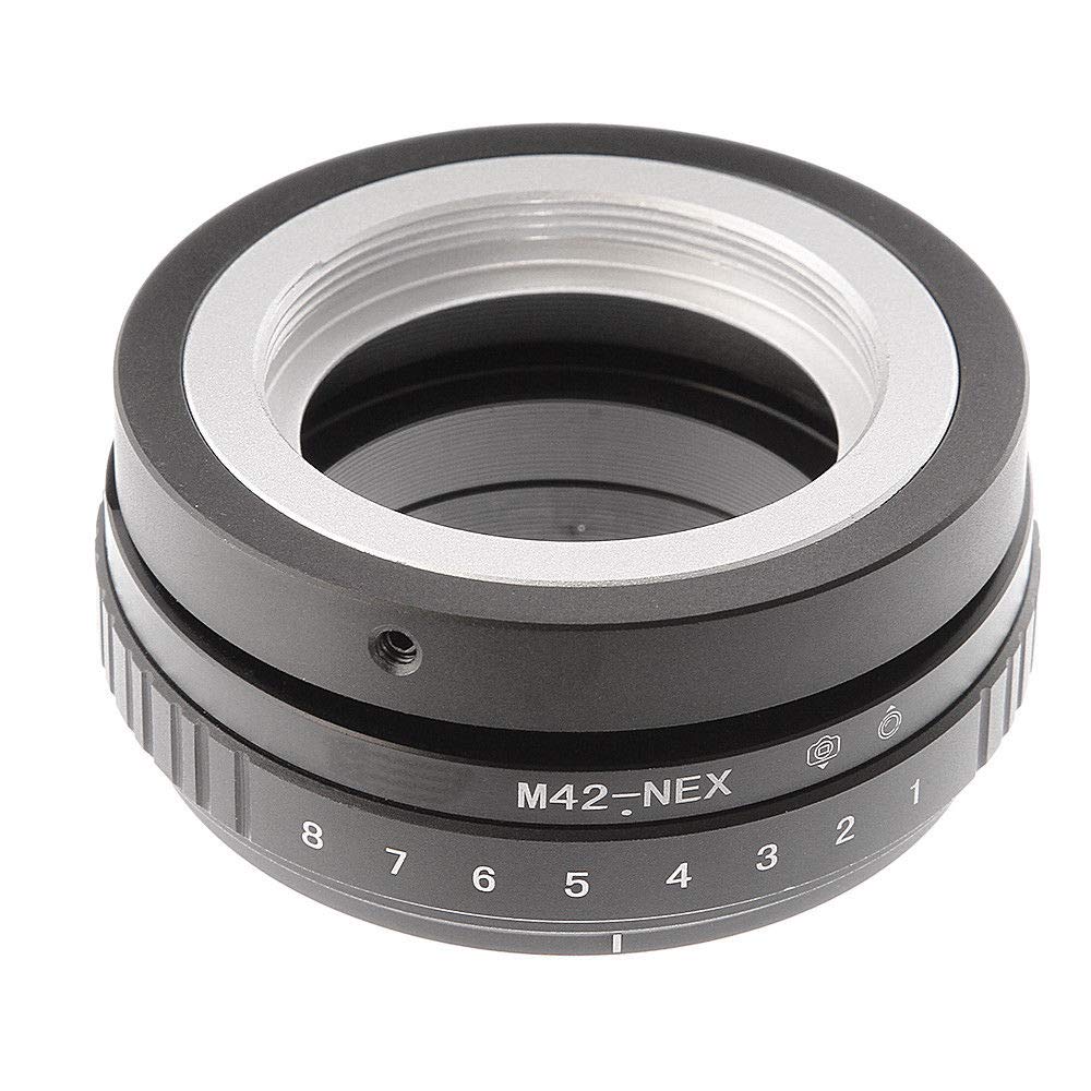 Hersmay M42-NEX Tilt-Shift 360° Lens Adapter for M42 Mount Lens to E-Mount For Sony NEX5 NEX-F3 A6000 A6100 A6300 A6400 A6500 A6600 A5000 A5100 A3500 Alpha A7 A7R A7S II III IV A9 DSLR Camera