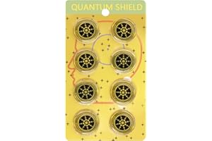 AEDNX 8 Pieces of Cell Phone Protection Neutralizers Stickers, Blockers Equipment Stickers for All Phones Tablets Laptops Computer WiFi All Devices Gold