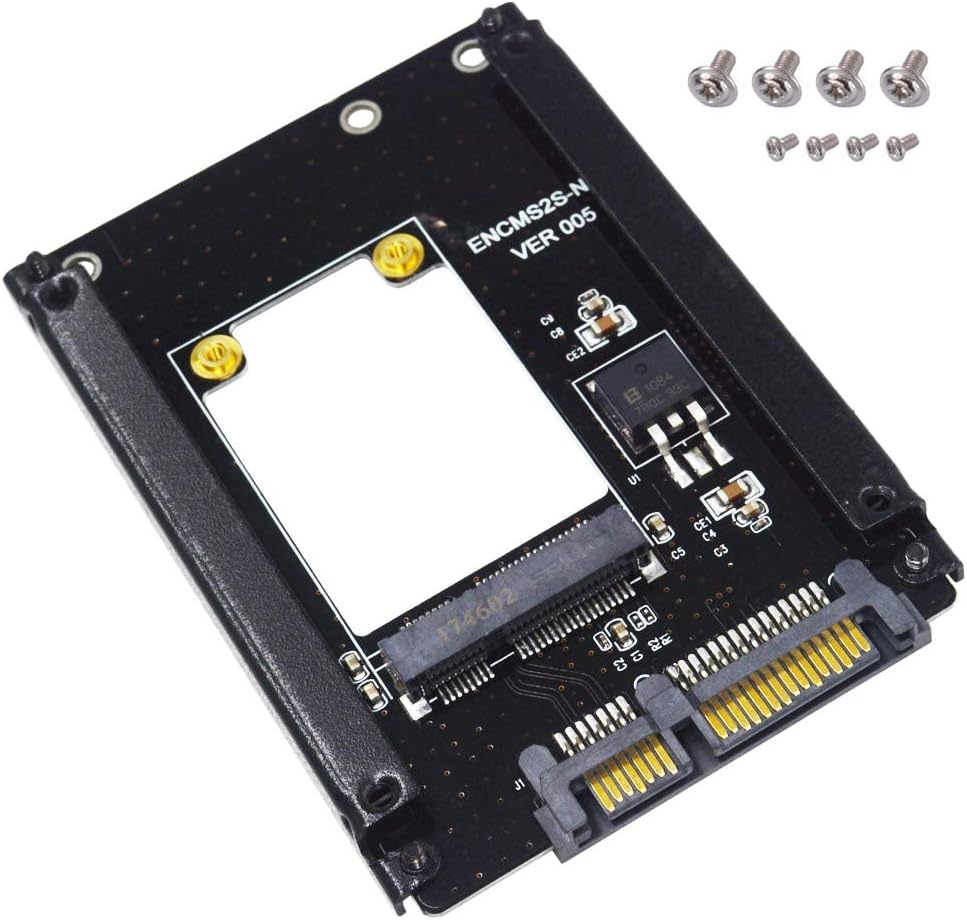 GODSHARK mSATA SSD to 2.5 inch SATA III 22pin Hard Disk SSD Converter Adapter Enclosure