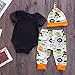 Baby Boys Girls Christmas Halloween Romper My 1st Bodysuit and Pants Winter Outfit (12-16M)