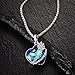 Caperci Valentines Day Gifts for Her Swarovski Elements Crystal Heart Pendant Necklace with I Love You to The Moon and Back