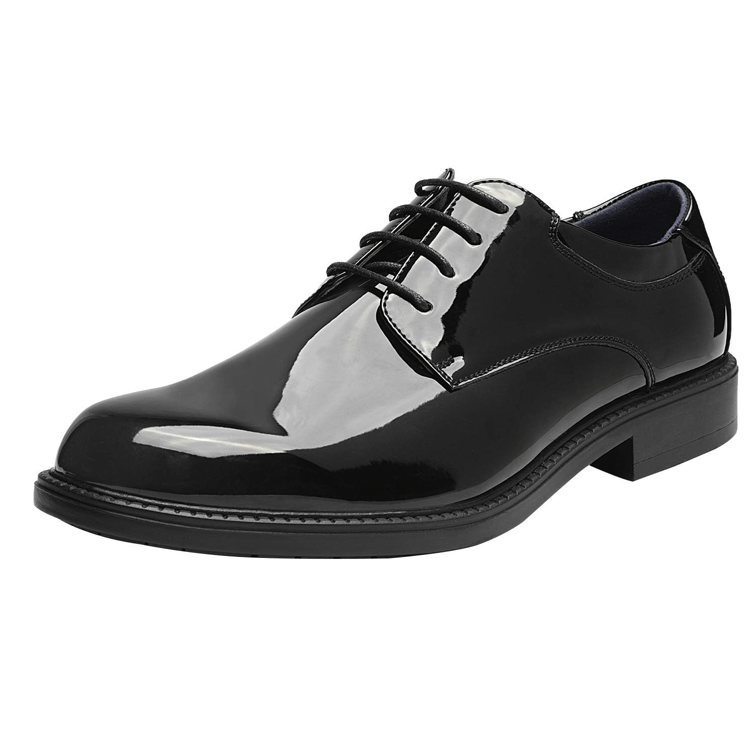 Photo 1 of Bruno Marc Men's Dress Oxford Shoes Classic Lace Up Formal Shoes,Size 12,Black/Pat,DOWNING-02