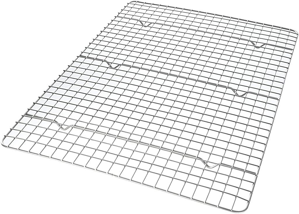 USA Pan Half Sheet Bakeable Nonstick Cooling Rack, Pan, Stainless: Kitchen & Dining