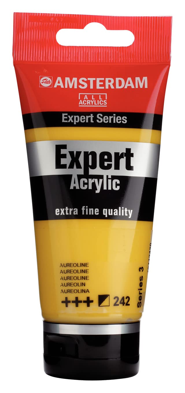 Amsterdam Expert Series Acrylic Paint - Aureoline 242-75 ml Tube - Artist Quality - Heavy Body - High Pigment - Lightfast +++ - Satin Finish - Water-Based