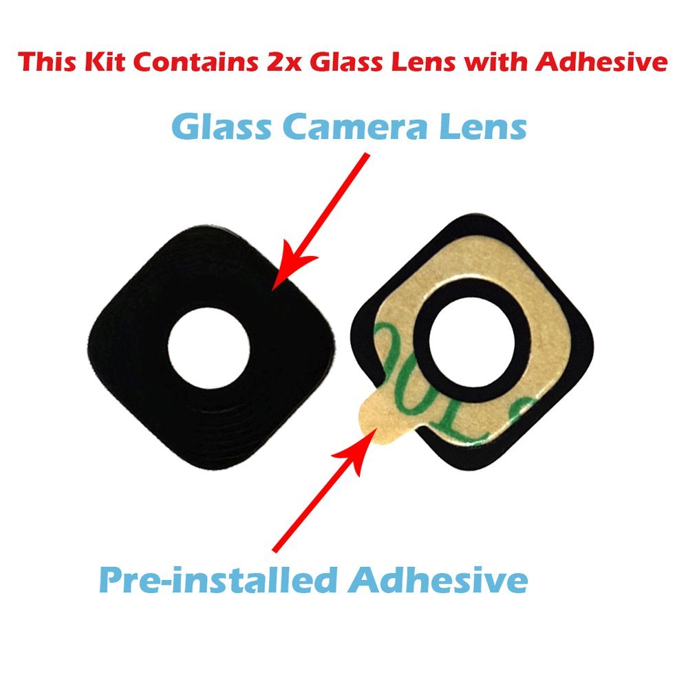 Amazon.com: OmniRepairs-For Samsung Galaxy S7 SM-G930 Rear Facing Glass  Camera Lens Replacement Assembly (2 Pieces) with Pre-installed Adhesive and  Repair ...