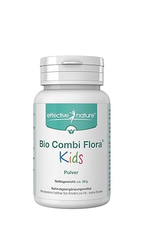 effective nature Bio Combi Flora Kids Pulver - 50g - Zur Unterstützung der Darmflora bei Kindern - Besonders einfache Einnahm