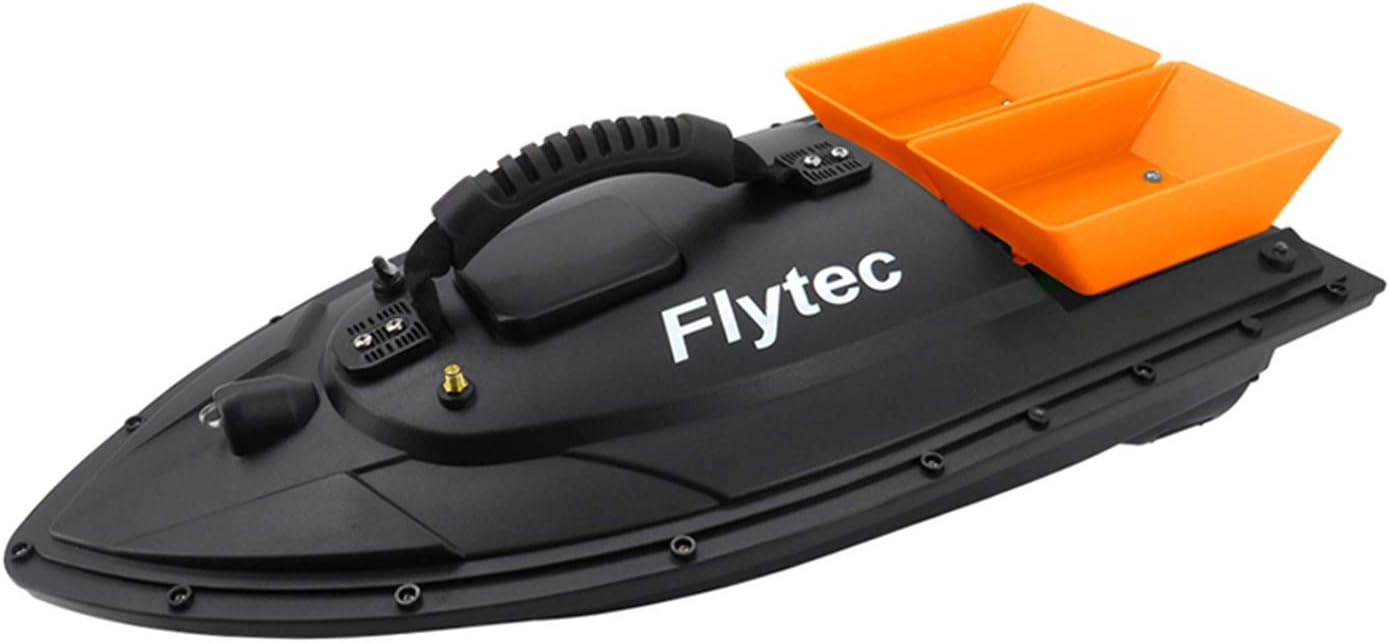 sgtrehyc SGT® Remote Control Boat Bait Fishing Boat with Gun Type Controller 500m Electric Outdoor Remote Control Boat (not included batteries)