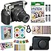 Fujifilm Wide 300 Instant Film Camera (Black) (USA) with Wide Fuji Film (20 Shots) + Accessories Kit Bundle + Case with Strap + 4 Filter Lens + Assorted Frames + Photo Album + Sticker Frames