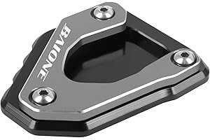 BAIONE Worldmotop Motorcycle Kickstand Pad Extension Foot Pad Replacement for BMW G310GS G310 GS 2017-2021 Side Stand Plate Pad(titanium)