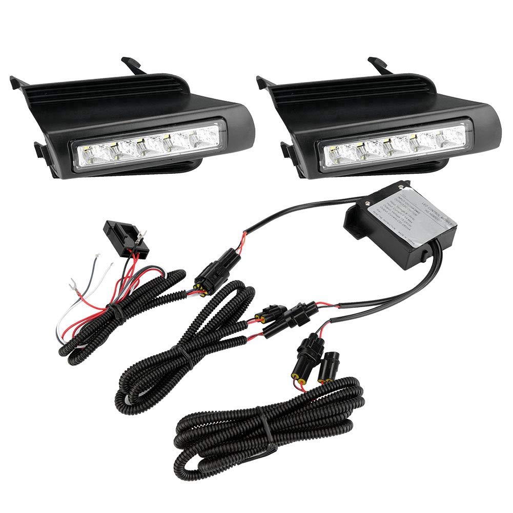 Cuque Daytime Running Light 1 Pair 90-120LM LED Daytime Running Lamp Left & Right 12V DC Waterproof 