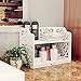 Revesun DIY Multi-Use Wooden-Plastic Table Ladies Makeup Cosmetics Boxes Bookshelf and Kitchen Shelf White
