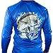 All-American Fishing Performance Dri Fit Shirt - Men's Long Sleeve X-Large Blue