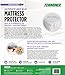 TERMINIX Ultimate Mattress Protector - 6-Sided Water-Resistant Zippered Encasement Blocks Bed Bugs, Dust Mites, Insects, & Allergens - Machine Washable - up to 17