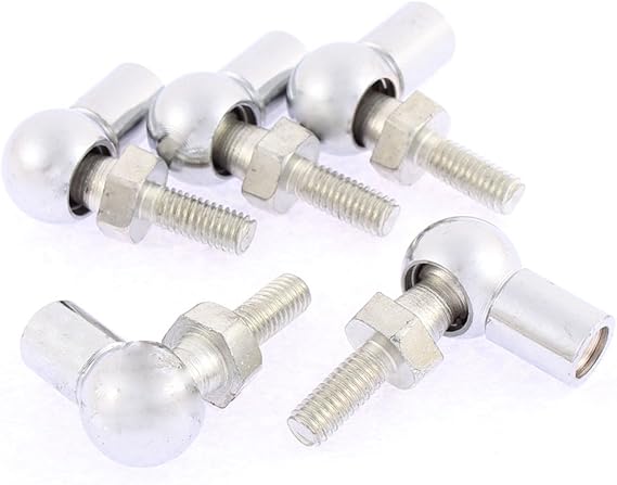 sourcingmap® 6mm Aussen 8mm Innengewinde L geformte Kugelgelenk