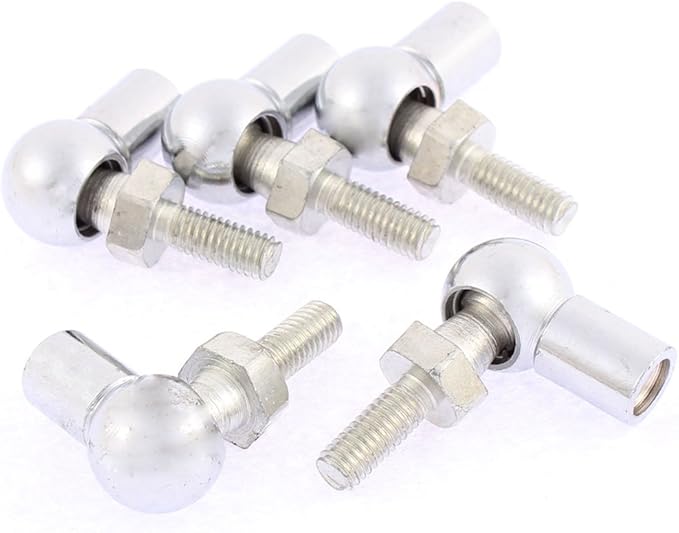 sourcingmap® 6mm Aussen 8mm Innengewinde L geformte Kugelgelenk