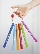 STABILO Cappi Fibre-Tip Pens 12 Assorted Colours Ergonomic Grip Washable Ink 1mm view 5
