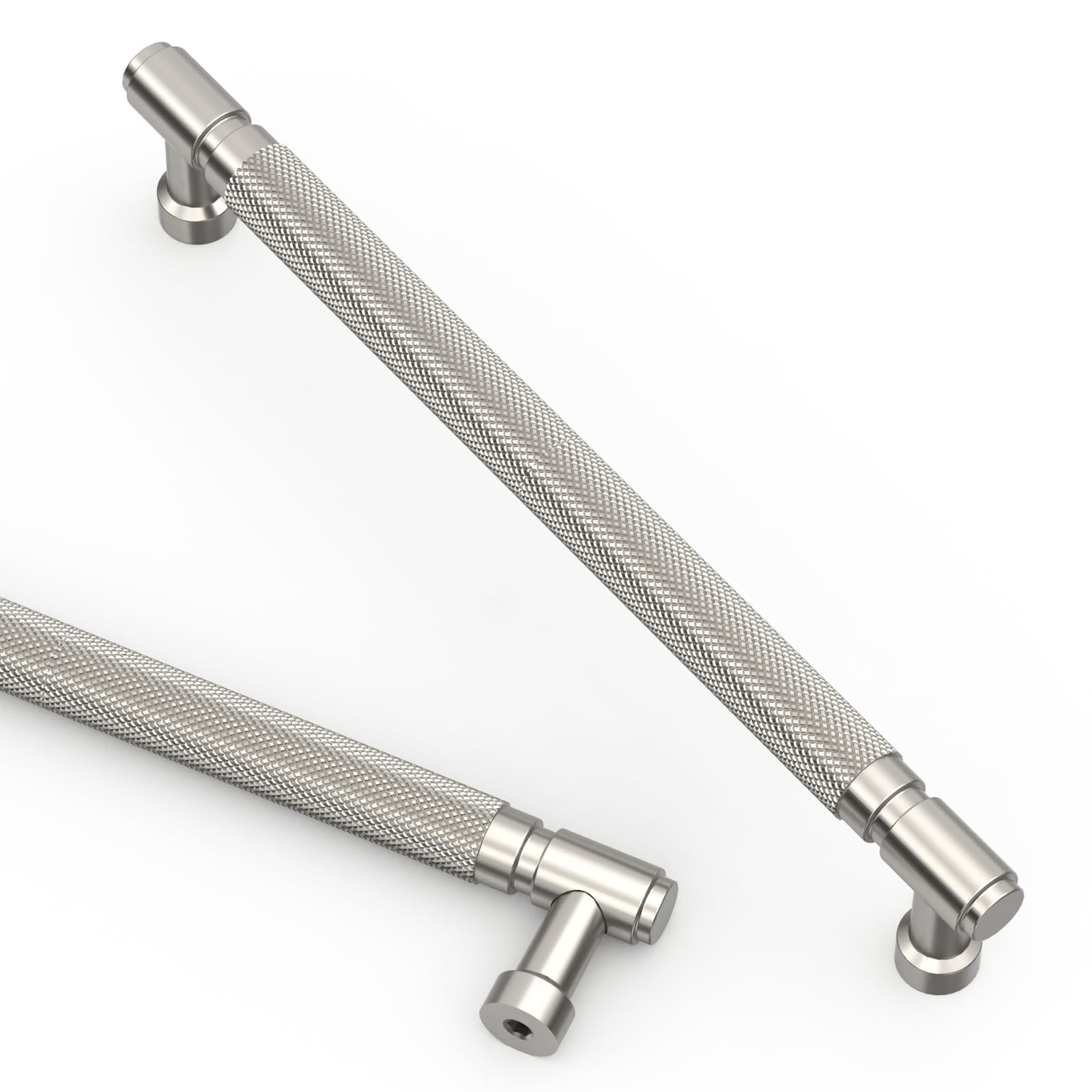 Photo 1 of Asidrama 10 Pack 7.5 Inch(192mm) Brushed Satin Nickel Cabinet Pulls Knurled Kitchen Cabinet Handles, Cabinet Pulls Kitchen Cabinet Hardware for Cupboard Drawer Pulls
