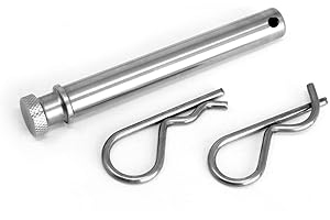 LFPartS 5/8 Inches Diameter Stainless Steel Trailer Hitch Pin Keeper Grip Clip Kit (Will Fit 2.5" receivers)