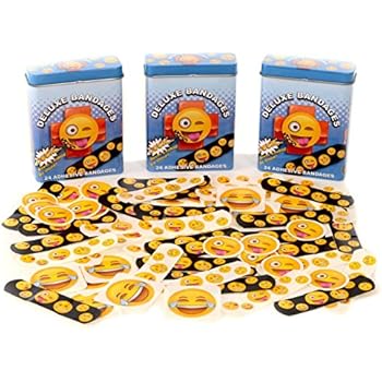 Emoji Universe : Emoji Adhesive Bandages, 24-Count Adhesive Strips; (3-Pack, 72)