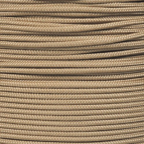 PARACORD PLANET 10, 25, 50, and 100 Foot Hanks of 425 Paracord (3mm) - Made of 100% Nylon for Tactical, Crafting, Survival, General Use, and Much More (Tan, 100 Feet)