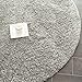 SAFAVIEH California Shag Collection Area Rug - 4' Round, Silver, Non-Shedding & Easy Care, 2-inch Thick Ideal for High Traffic Areas in Living Room, Bedroom (SG151-7575)