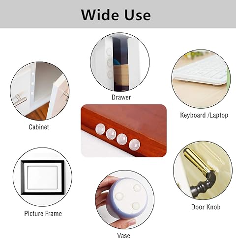 Clear Cabinet Door Drawer Bumpers Pads 100PCS x Small