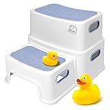 Forbena Kids Step Stool for Bathroom, 2 Step Stool