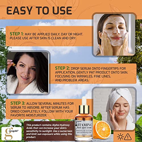Neogold Vitamin C Face Serum Dark Spot Facial Serum Skin Care Booster