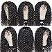 Unprocessed Virgin Brazilian Hair Deep Wave Lace Front Wigs Human Hair with Baby Hair Pre Plucked Transparent Lace Frontals Curly Wig Deep Water Wave Frontal Wigs Wet Wavy Wig(12