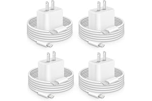 AISNI i Phone Charger Fast Charging, 4 Pack 20W Fast Charger i Phone Cube with 6 FT USB C Charger Cord, Phone 14 13 Fast Charging Compatible with iP14 13 12 11 Pro Max,14 Plus,XR,XSMAX