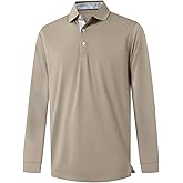 Mens Polo Shirts Short and Long Sleeve Casual Solid Stylish Dry Fit Performance Designed Collared Golf Polo Shirts for Men